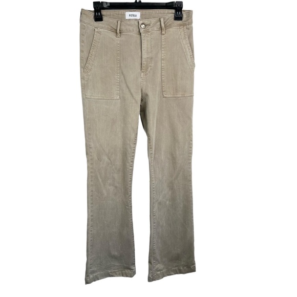 Pistola P6410TLT SFR Beige Belt Loops Wide Front Pockets Jeans Bootcut Size 28 - Picture 1 of 11